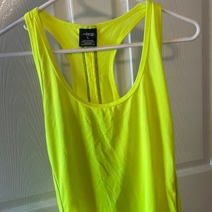 Neon yellow Work out Tank